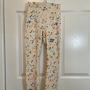 NWT Fabletics Run Anywhere High Waisted Leggings XS Beige confetti
